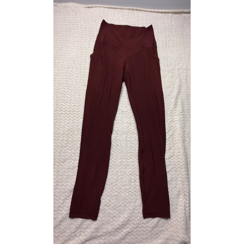 Lululemon align High-Rise Tight 28 Pockets Red Merlot Burgundy 4
